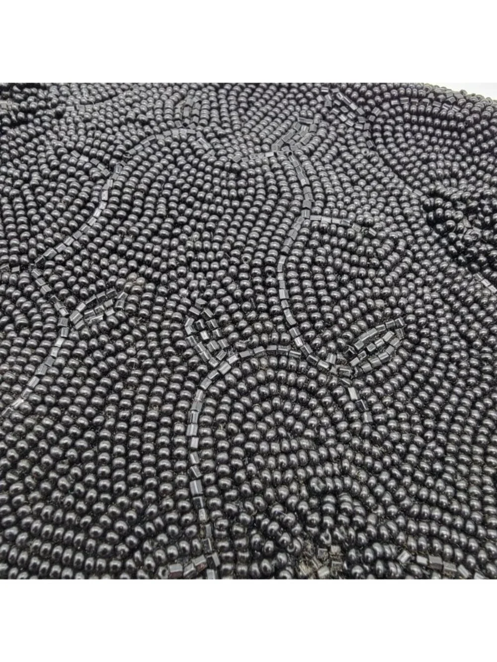 Vintage 1960s Richere Bags By Walborg Black Beaded Evening Clutch